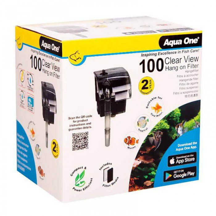 Aqua One ClearView 100 掛缸濾水器