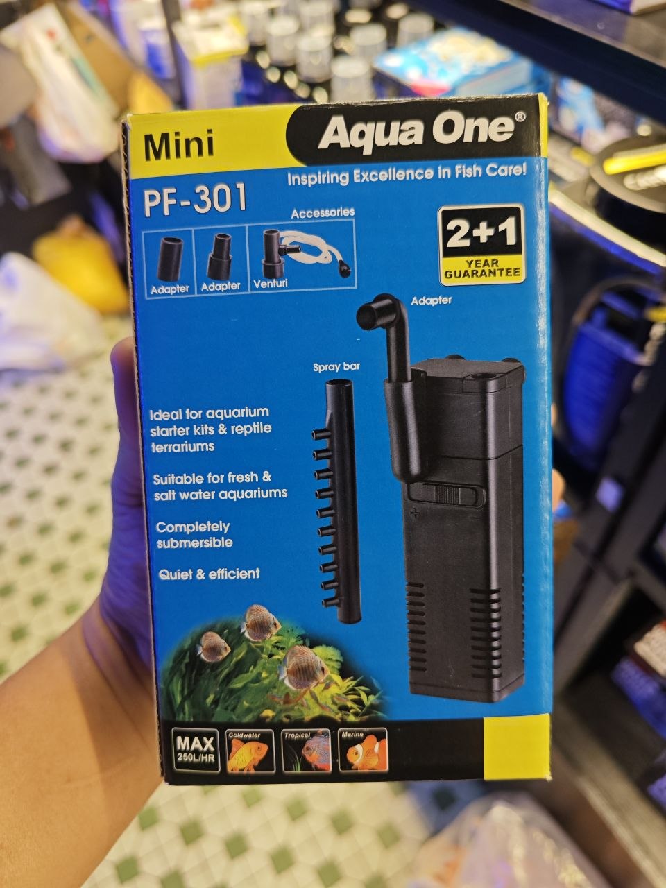 Aqua One Mini 301F PF-301 潛水式濾水器